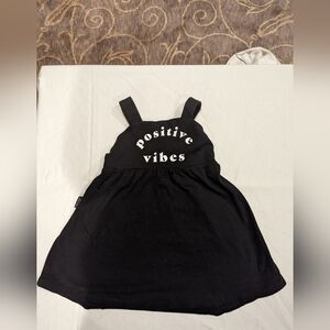 Nwot Tiny Tribe Positive Vibes Pinafore Dress 4T